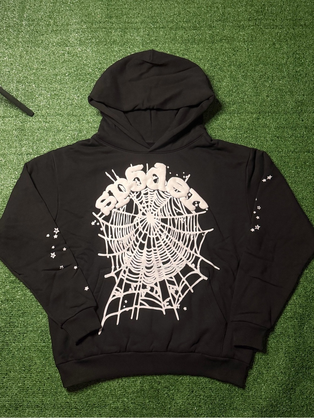 Black and White Sp5der Hoodie